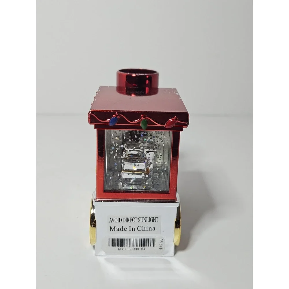 Bath Body Works 2023 Christmas Train Magnetic Candle Topper Light Up Water Globe